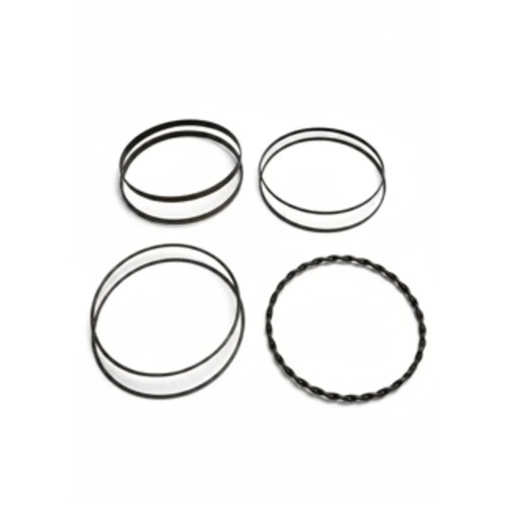 Bronze Tone Textured Bangle Bracelet Set 7pc Floral Hammered Twisted Stackable